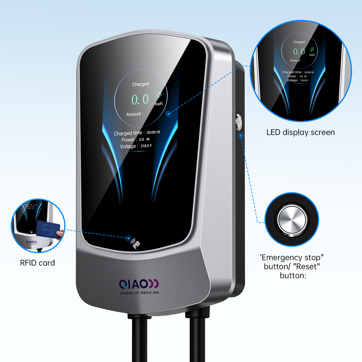 Pengisi Daya EV Tipe 2 Layar 7 - Home Ev Charger ulasan dan harga