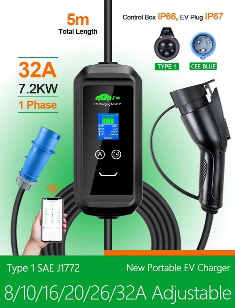 Pengisi Daya EV Portabel AC Kh - Ev Charger ulasan dan harga